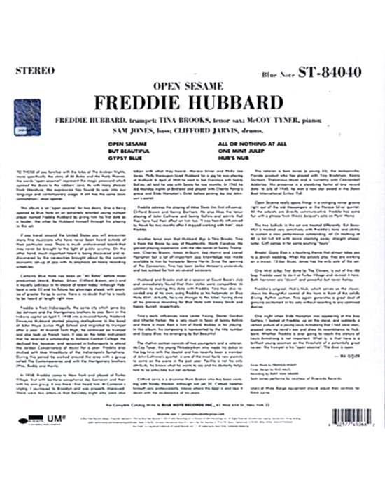 Freddie Hubbard – Open Sesame (LP) Plak (Sıfır - Kapalı Ambalaj)