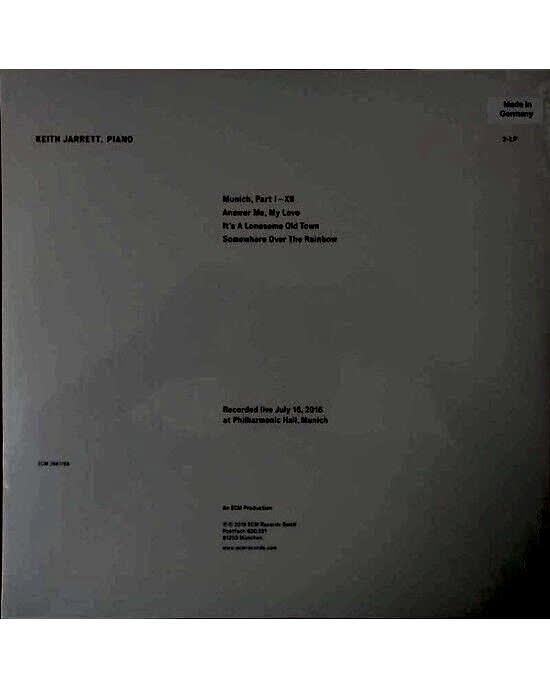 Keith Jarrett – Munich (LP) Plak (Sıfır - Kapalı Ambalaj)