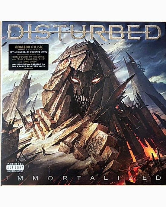 Disturbed – Immortalized (10th Anniversary Edition - Tan & Black Splatter Vinyl) Plak (Sıfır - Kapalı Ambalaj)