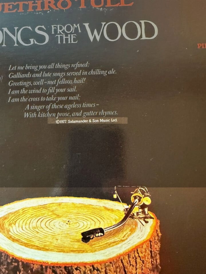 Jethro Tull – Songs From The Wood (1977 U.K. Chrysalis İlk Dönem Baskı) Plak